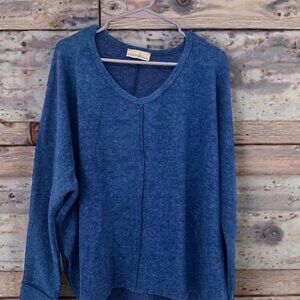Zenana Blue Long Sleeve Top | NWT | S/M & L/XL